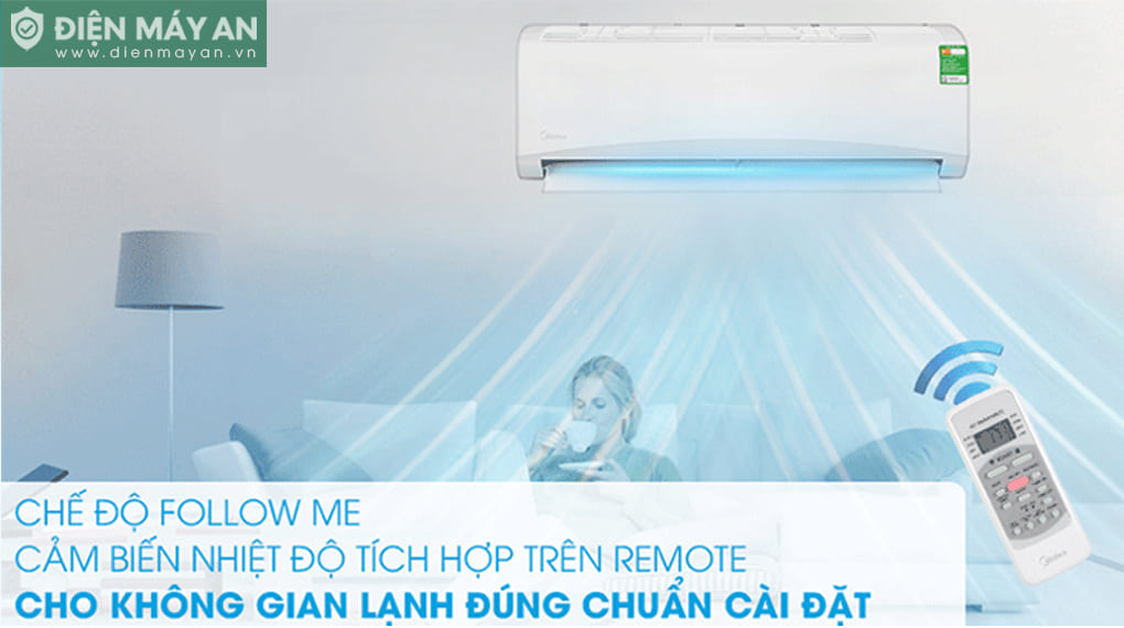 Điều hòa Midea 12000 BTU 1 chiều MSAFII-13CRN8